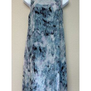 Rebecca Taylor Aurora Pleated Black Shift Silk Dress Designer High End Luxury